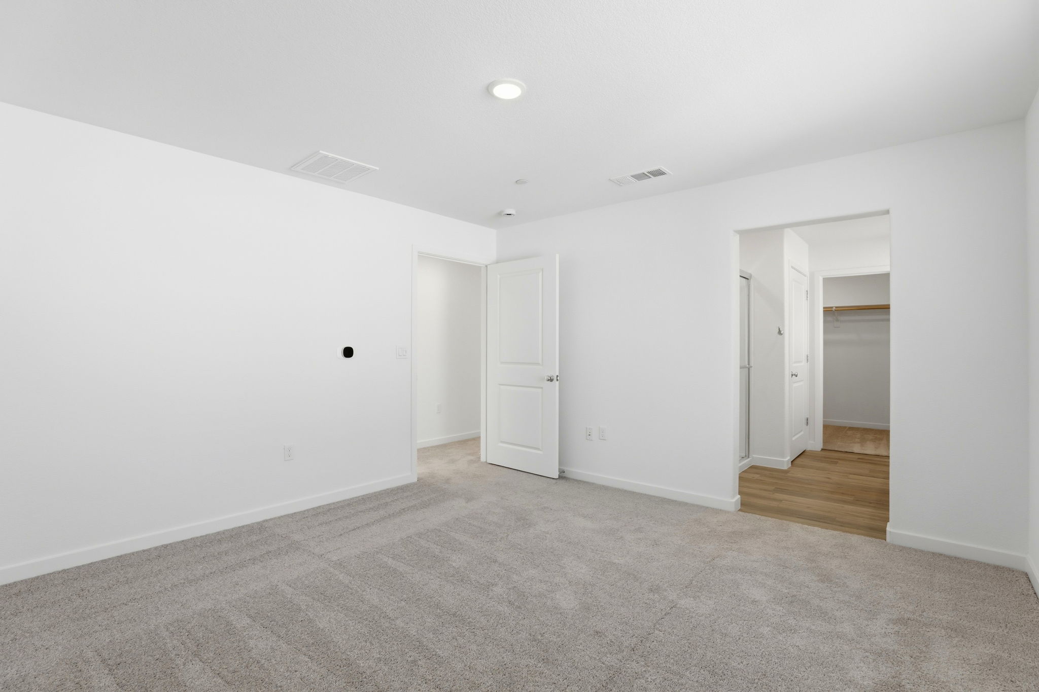 A room with white walls.