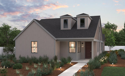 A house with a driveway.