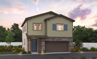 A house with a garage.