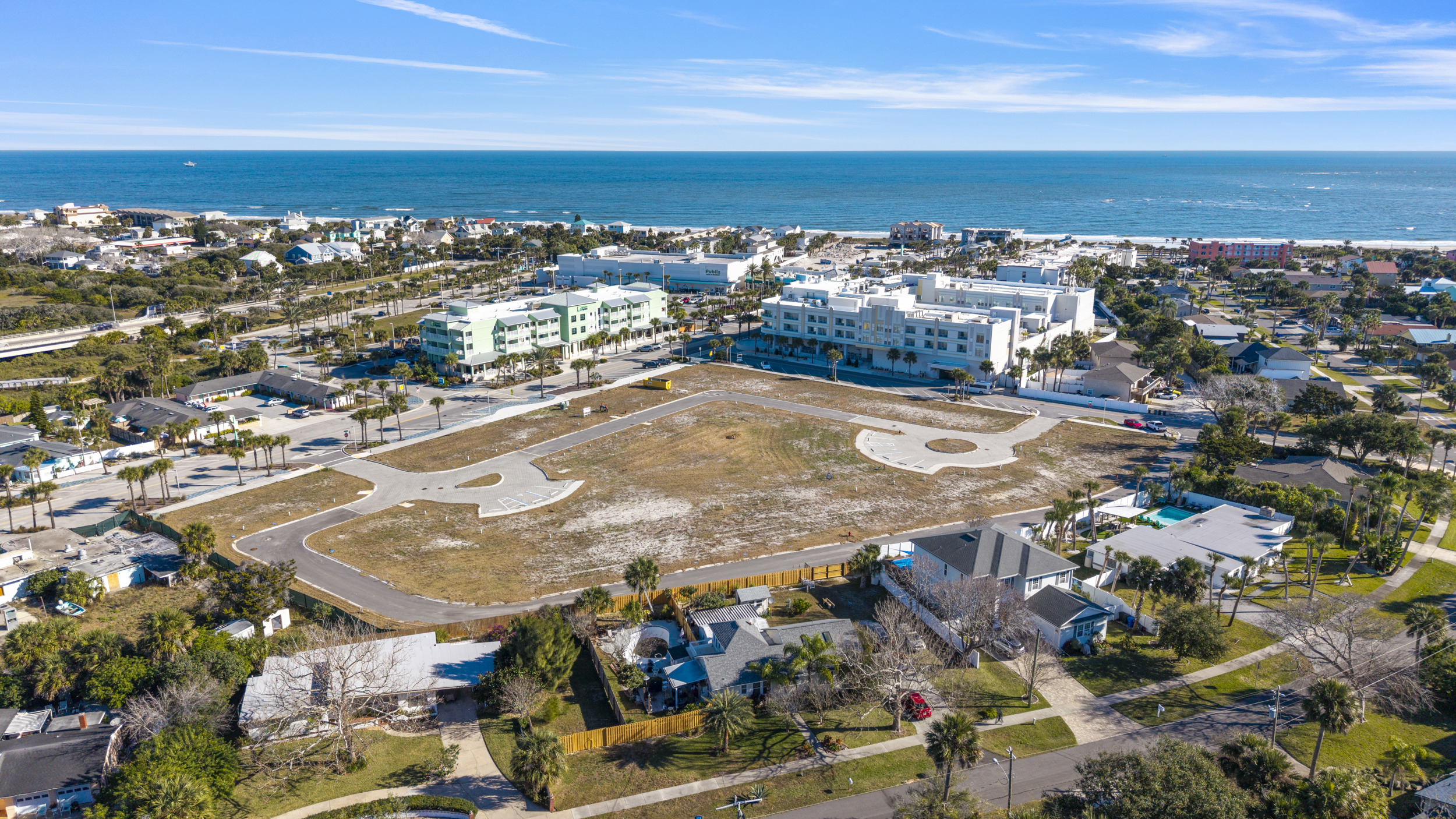 Breakwater Villas Drone View Facing Northeast