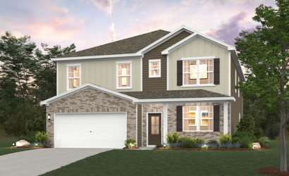A house with a garage.