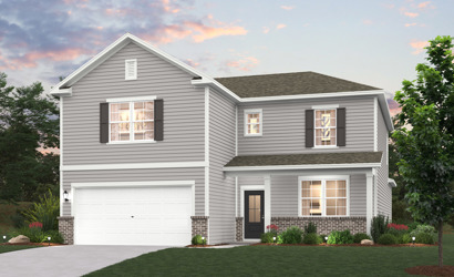 A house with a garage.