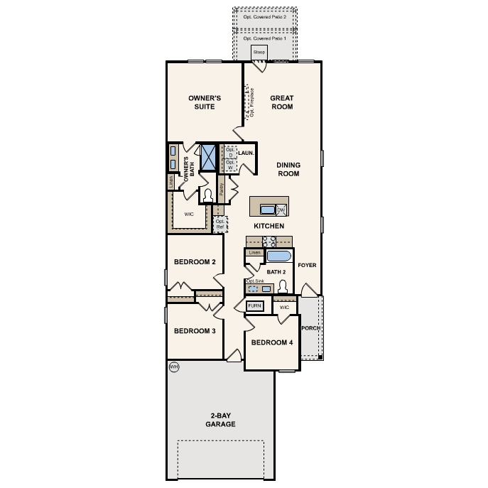 Cedar plan, first floor