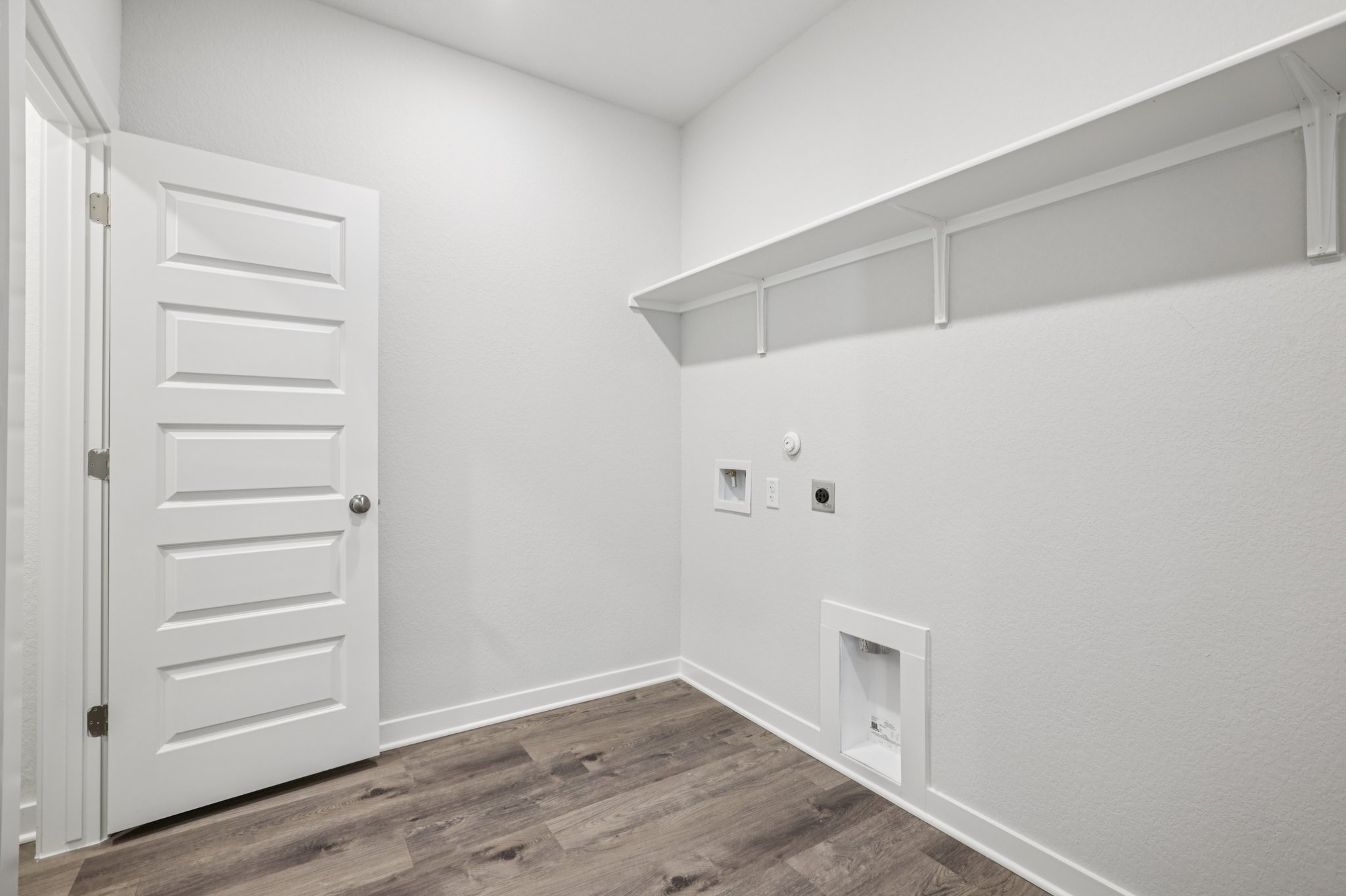 A room with white walls.