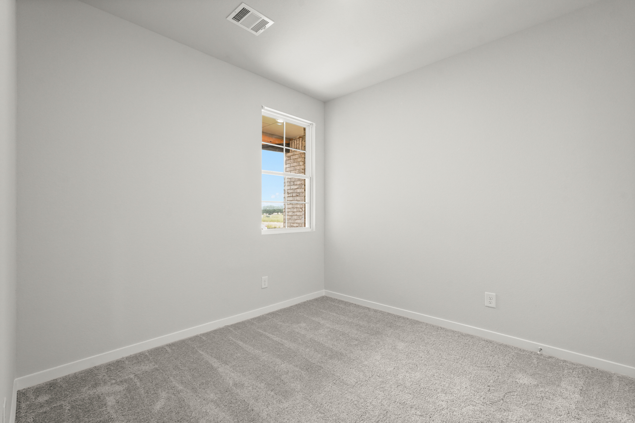 A room with a window.