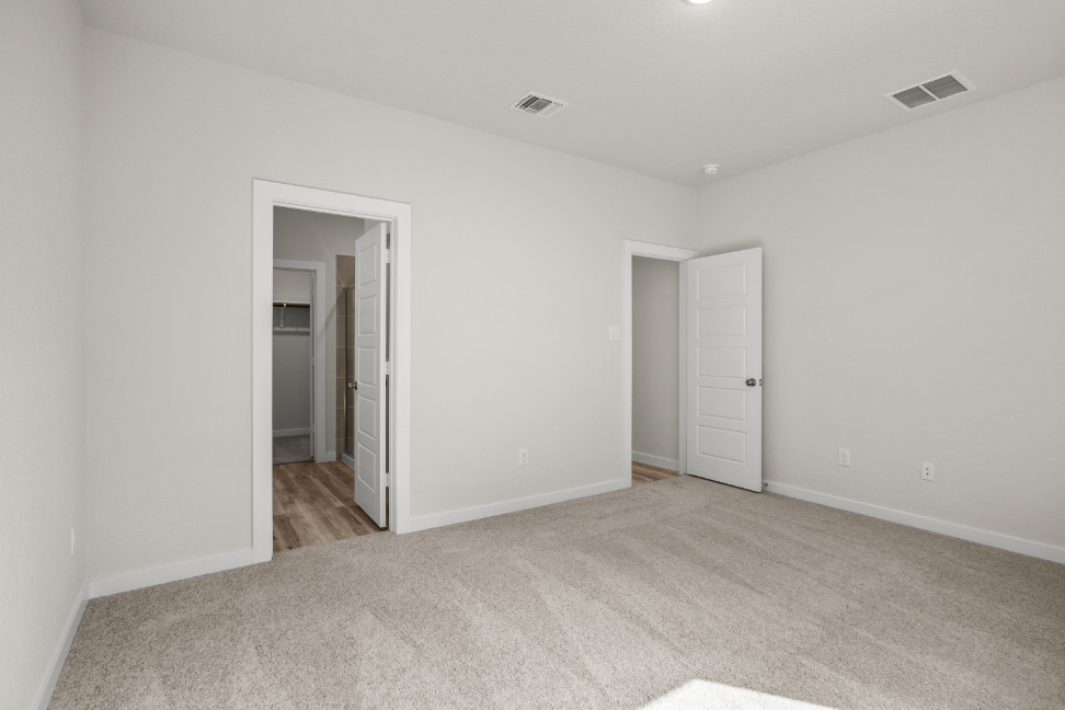 A room with white walls.