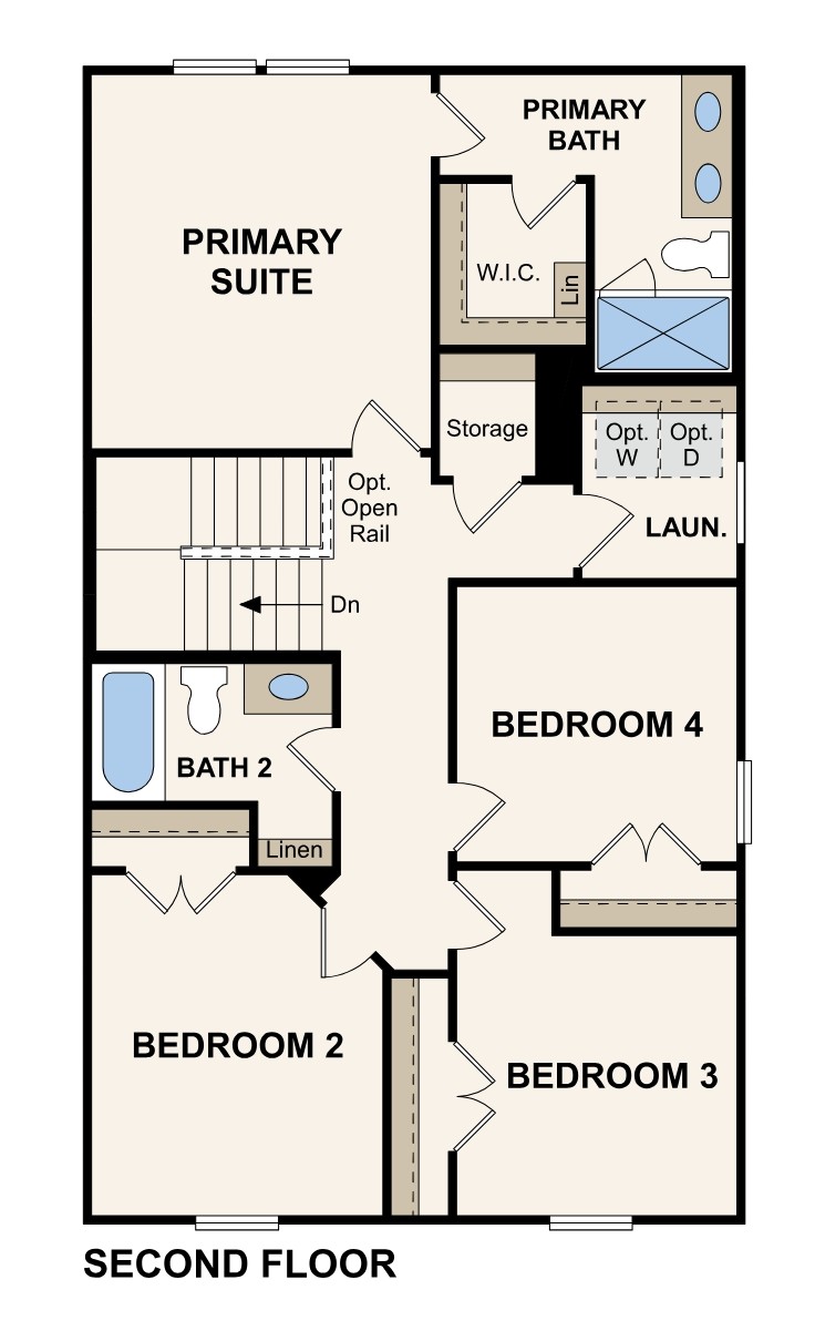 Dahlia Floor Plan Second Floor