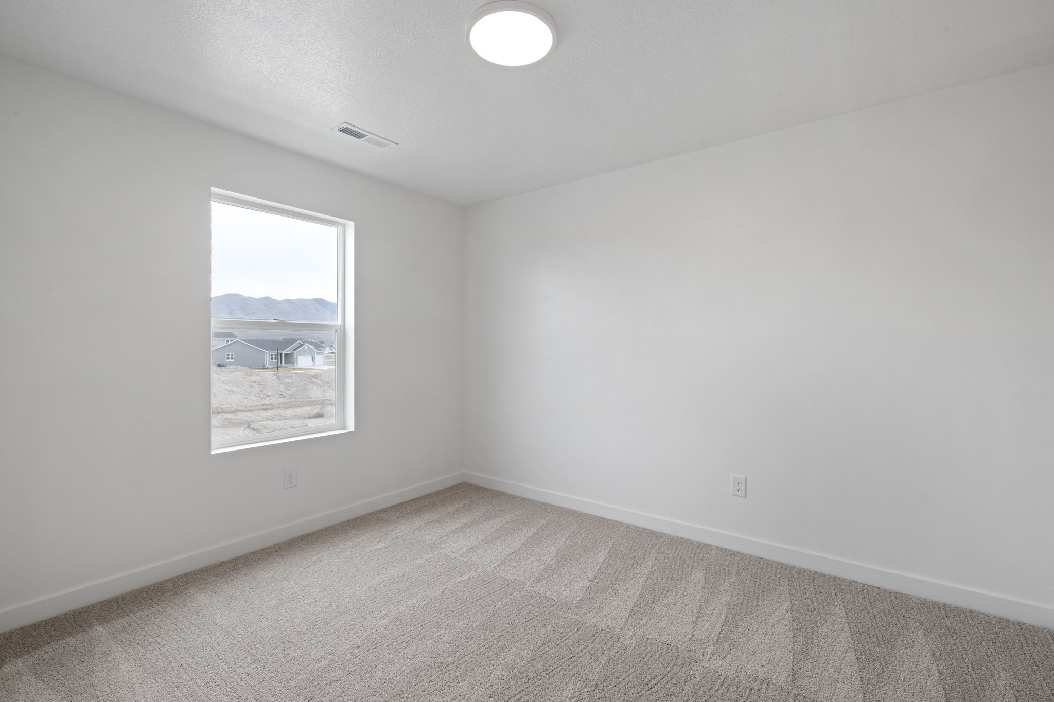 A room with a window.