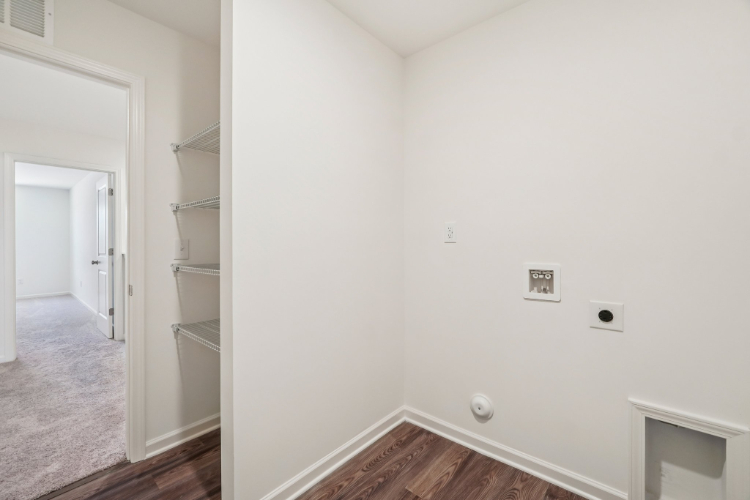 A room with white walls.